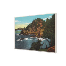 Carmel, CA - costa rugosa en el punto Lobos Impresiones De Lienzo