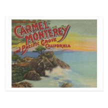 Carmel, Monterey, y arboleda pacífica, CA - recepc Postal