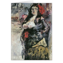 Carmencita de Lovis Corinto Felicitación