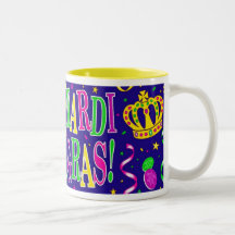CARNAVAL PÚRPURA DEL VERDE Y DEL ORO TAZAS DE CAFÉ