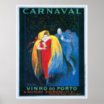 Carnaval Vinho hace arte del anuncio del vino del  Poster