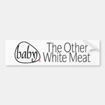 Carne Bumpersticker del bebé Etiqueta De Parachoque