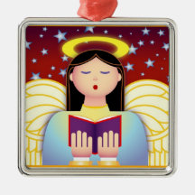 Caroler del ángel ornatos