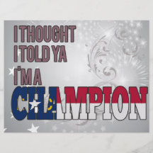 Carolinian del norte y un campeón tarjetón