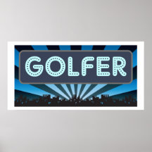 Carpa del golfista posters