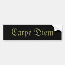 Carpe Diem Etiqueta De Parachoque