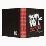 carpeta de la receta de los utensilios de cocinar 