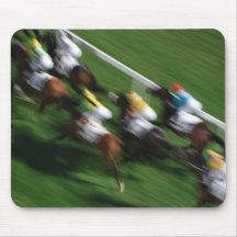 Carrera de caballos Mousepad Tapete De Ratón