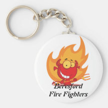 Carrera del bombero llaveros