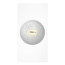 Carrete de la película de cine plantilla para tarjeta de foto