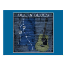 Carretera de los azules del Grunge de los azules d Postales