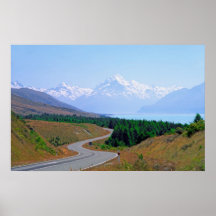 Carretera del cocinero del soporte poster