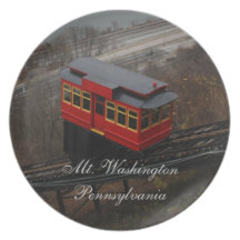 Carretilla del Mt. Washington Platos Para Fiestas