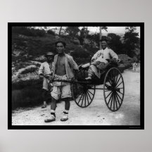 Carrito coreano 1910 del aristócrata poster
