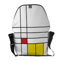 Carrito minimalista Messenge del arte de Mondrian  Bolsas De Mensajeria