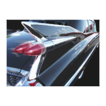 Carrito retro impresionante 1959 con las aletas de lona envuelta para galerias