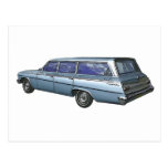 Carro 1962 de estación de Chevrolet del azul Postales