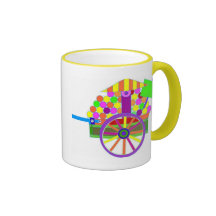 CARRO DE LA CARRETILLA DE MANO TAZA
