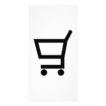 Carro de la compra tarjeta con foto personalizada