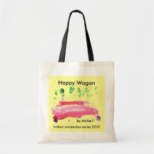Carro feliz por MAXarT Bolsa De Mano