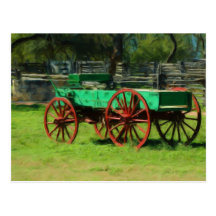 Carro viejo en la granja de Sauer-Beckmann Tarjeta Postal