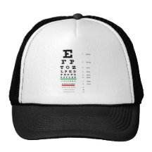Carta de ojo de Herman Snellen para estimar agudez Gorros Bordados
