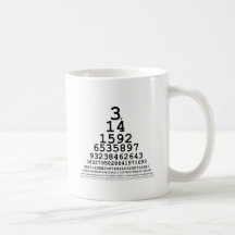 Carta del pi -- Regalos y camisetas de la matemáti Tazas