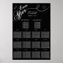 Carta negra moderna del asiento de la pizarra del  posters