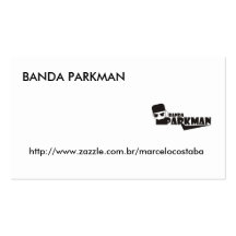 CARTÃO BANDA PARKMAN CARTOES DE VISITA