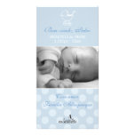 Cartão Chegada do Bebê Menino Cartões Com Foto