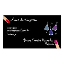 Cartão de visitas Unhas e Esmalte