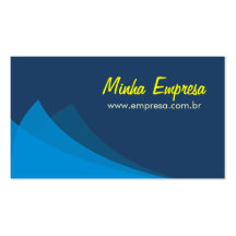 cartão emrpesa Azul Modelo Cartoes De Visitas