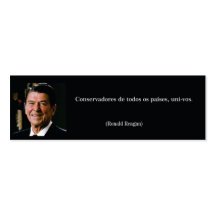 Cartão Ronald Reagan Cartao De Visita