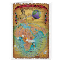 Cartas bíblicas de la genealogía tarjeta
