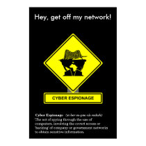 Cartel cibernético de la conciencia de la segurida posters