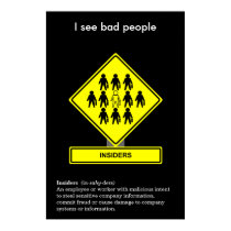 Cartel de la conciencia de la seguridad de los ini posters