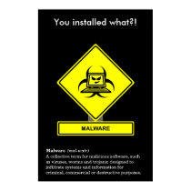 Cartel de la conciencia de la seguridad de Malware posters