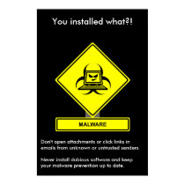 Cartel de la conciencia de la seguridad de Malware posters