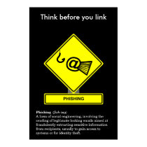 Cartel de la conciencia de la seguridad de Phishin posters
