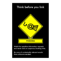 Cartel de la conciencia de la seguridad de Phishin posters
