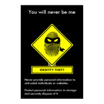 Cartel de la conciencia de la seguridad del hurto  posters