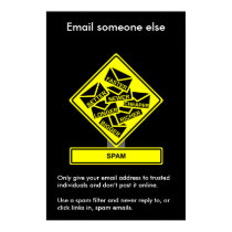 Cartel de la conciencia de la seguridad del Spam posters