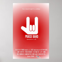 Cartel de película de la banda de la alabanza poster