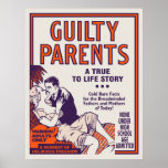 Cartel de película de los "padres culpables" del v poster