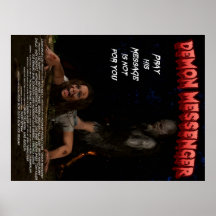 Cartel de película del mensajero del demonio impresiones