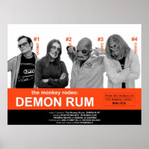 Cartel de película del ron del demonio impresiones