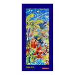 Cartel del arte: Pintor azul de Eden posters