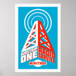 Carteles de radio del servicio de la pista de ater posters