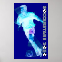 Carteles del fútbol del mundial - parte radial inv poster