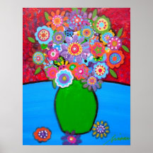 CARTELES PRÍSTINOS DE LAS FLORES IMPRESIONES